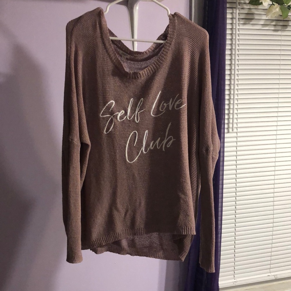 Off the shoulder sweater